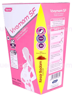 Vivamom Sf Kesar Badam Flavour Refill Powder 400Gm