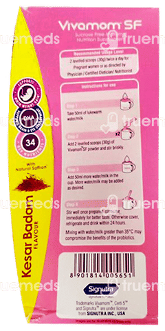 Vivamom Sf Kesar Badam Flavour Refill Powder 400gm