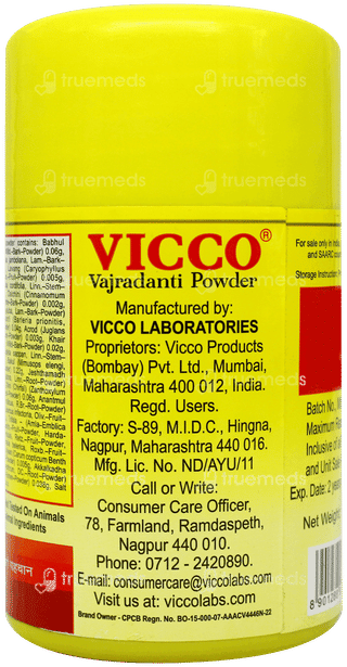 Vicco Vajradanti Powder 100Gm