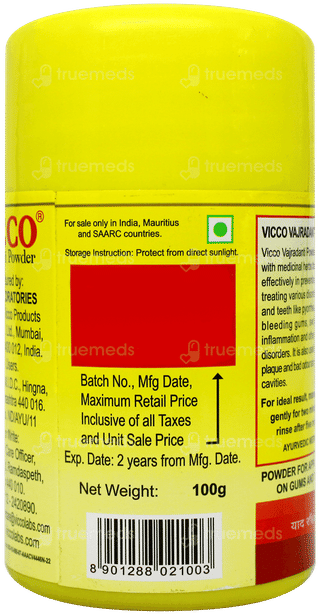 Vicco Vajradanti Powder 100Gm