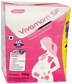 Vivamom Sf Kesar Badam Flavour Refill Powder 200gm