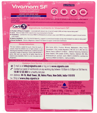 Vivamom Sf Kesar Badam Flavour Refill Powder 200gm