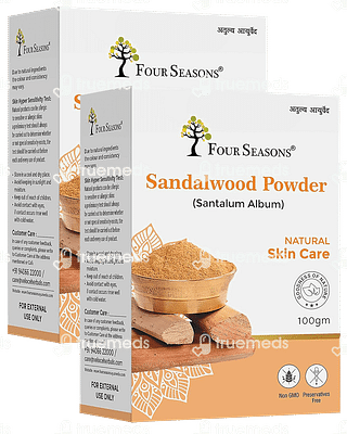 Four Seasons Sandalwood Powder 100 GM Pack Of 2