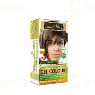 Indus Valley Organically Natural Hair Colour Gel Medium Brown 220 GM