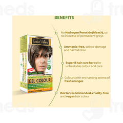 Indus Valley Organically Natural Hair Colour Gel Medium Brown 220 GM