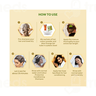 Indus Valley Organically Natural Hair Colour Gel Medium Brown 220 GM