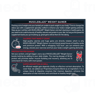 Muscleblaze Weight Gainer Chocolate Flavour Powder 500gm