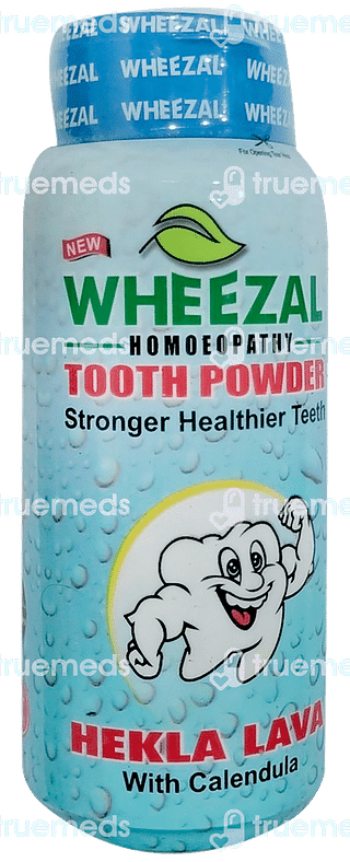 Wheezal Hekla Lava With Calendula Tooth Powder 100gm