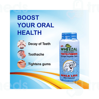 Wheezal Hekla Lava With Calendula Tooth Powder 100Gm