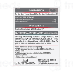 Muscleblaze Creatine Monohydrate Unflavoured 100gm