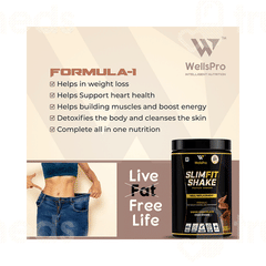 Wellspro Slimfit Shake Mango Flavour Protein Powder 500 GM