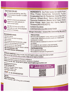 Pentasure Hp Banana Vanilla Flavour Sucrose Free Powder 1Kg