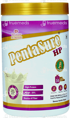 Pentasure Hp Banana Vanilla Flavour Sucrose Free Powder 1kg Pentasure Hp Banana Vanilla Flavour Sucrose Free Powder 1kg