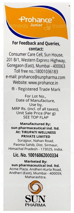 Prohance Junior Vanilla Flavour Refill Powder 200gm