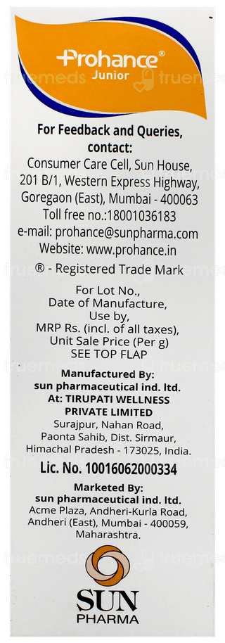 Prohance Junior Vanilla Flavour Refill Powder 200gm