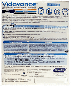 Vidavance Vanilla Flavour Zero Sucrose Refill Powder 400gm Vidavance Vanilla Flavour Zero Sucrose Refill Powder 400gm