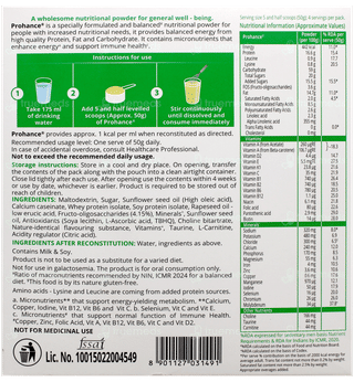 Prohance Vanilla Flavour Refill Powder 200Gm