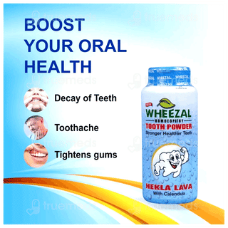 Wheezal Hekla Lava Tooth Powder 200 Gm