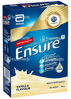 Ensure With Hmb New And Improved Vanilla Flavour Refill Powder 400gm