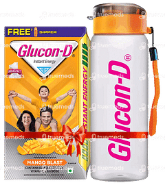 Glucon D Instant Energy Mango Blast Flavour Powder 1kg With Sipper Free