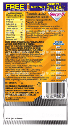 Glucon D Instant Energy Mango Blast Flavour Powder 1kg With Sipper Free