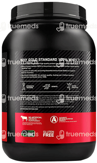 Optimum Nutrition Gold Standard Vanilla Icecream 100% Whey Protein Powder 907 GM