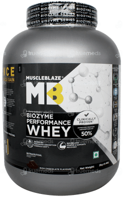 Muscleblaze Mb Biozyme Performance Whey Rich Chocolate Flavour Protein Powder 2kg