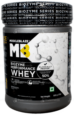 Muscleblaze Mb Biozyme Performance Whey Rich Chocolate Flavour Protein Powder 500Gm
