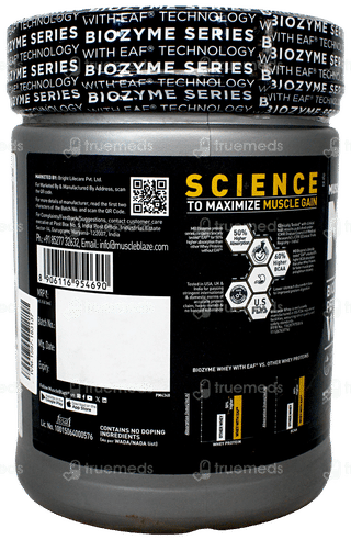Muscleblaze Mb Biozyme Performance Whey Rich Chocolate Flavour Protein Powder 500Gm