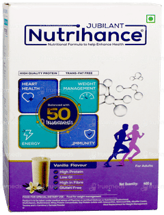 Jubilant Nutrihance Vanilla Flavour Powder 400Gm Jubilant Nutrihance Vanilla Flavour Powder 400Gm