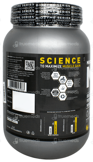 Muscleblaze Mb Biozyme Performance Whey Magical Mango Flavour Protein Powder 1kg