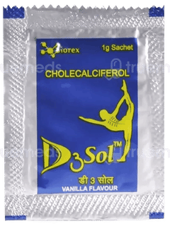 D3sol Vanilla Flavour Sachet 1Gm