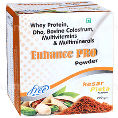 Enhance Pro Kesar Pista Flavour Sugar Free Powder 200Gm