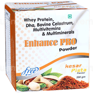 Enhance Pro Kesar Pista Flavour Sugar Free Powder 200Gm