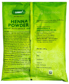 Baksons Sunny Herbals Henna With Arnica Powder 200Gm