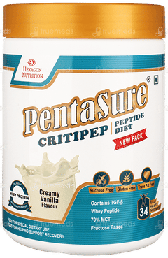 Pentasure Critipep Vanilla Flavour Sucrose Free Powder 400gm