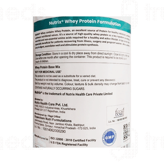 Nutrix Whey Protein No Added Sucrose Powder 1kg