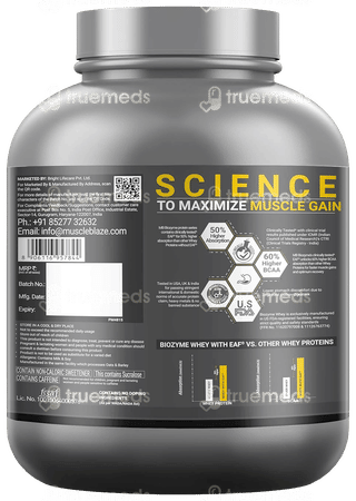 Muscleblaze Biozyme Performance Whey Blue Tokai Coffee Flavour Powder 2Kg