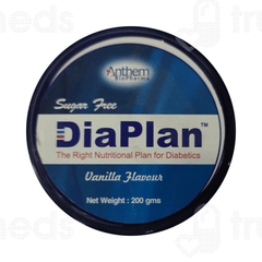 Diaplan Vanilla Flavour Sugar Free Powder 200Gm