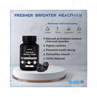 Healthvit Activated Charcoal Powder 20 GM