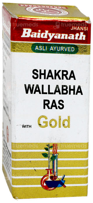Baidyanath Shakra Wallabha Ras With Gold Powder 2.5Gm