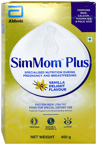 Simmom Plus Vanilla Delight Flavour Powder 400Gm