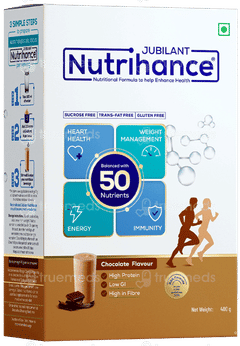 Jubilant Nutrihance Chocolate Flavour Powder 400 Gm Jubilant Nutrihance Chocolate Flavour Powder 400 Gm