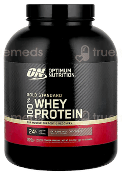 Optimum Nutrition (On) Gold Standard 100% Whey Protein Extreme Milk Chocolate Flavour Sugar Free Powder 2270 Gm
