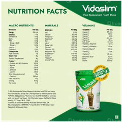 Vidaslim Caffe Latte Flavour Powder Jar 400gm
