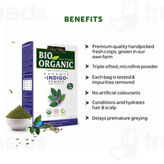 Indus Valley Bio Organic Indigo Leaf Powder 100gm