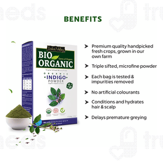 Indus Valley Bio Organic Indigo Leaf Powder 100gm