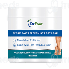 Dr Foot Epsom Salt Peppermint Foot Soak Powder 200 Gm