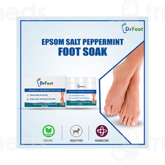 Dr Foot Epsom Salt Peppermint Foot Soak Powder 200 Gm