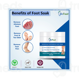 Dr Foot Epsom Salt Peppermint Foot Soak Powder 200 Gm
